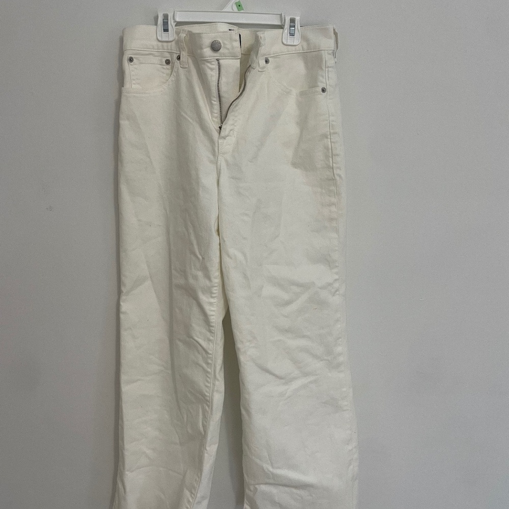 J crew white wide leg crop jeans BRAND NEW
